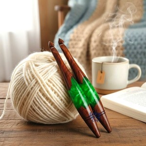 Smooth Finish Resin <b>Crochet</b> Hook <b>Set</b> With Strong Durable Material For Long Time Use In Knitting And Crafting - Product Image 1