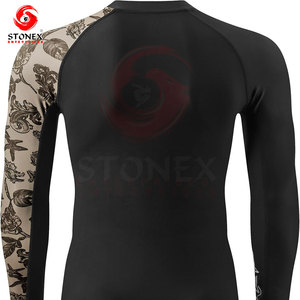 Custom Men's Compression Long Sleeve rash guard Moisture Wicking <b>Athletic</b> Gym Workout Running Base Layer Sportswear - Product Image 4