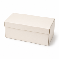 Ensemble de boîtes cadeaux de luxe en crème blanche personnalisées avec insert en velours, quatre bougies en pot