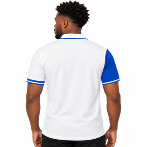 Polo pour homme Phi Beta Sigma, bleu royal et blanc, à blocs de couleur, avec écusson brodé, manches courtes, col classique, décontracté, pour la fraternité - Product Image 2