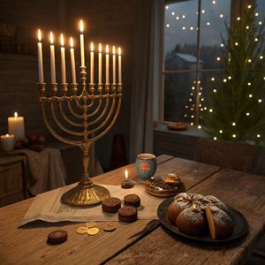 Majestuosos Candelabros Menorah que Combinan Elegancia Tradicional con Materiales de Primera Calidad, Decoración Religiosa para el Hogar - Product Image 6