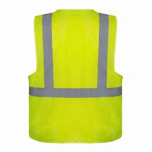 เสื้อกั๊กนิรภัยสะท้อนแสง Hi Vis 100% โพลีเอสเตอร์ ANSI Class 2 พร้อมไฟ LED กันน้ำ สำหรับงานก่อสร้าง ตำรวจจราจร  รับสกรีนโลโก้ - Product Image 3