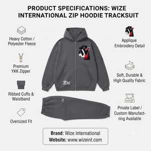 Chándal de Fabricante con Lavado Ácido, Sudadera con Capucha de 420 Gsm, Estampado Personalizado, Chándal Oversize de Peso Pesado para Hombre, Estilo Urbano - Product Image 6