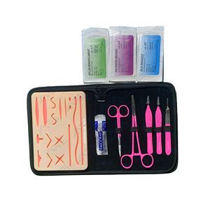 Kit de ejercicio para estudiantes de medicina con almohadillas de sutura e instrumentos de entrenamiento de sutura Kits de entrenamiento para estudiantes de medicina - Product Image 1