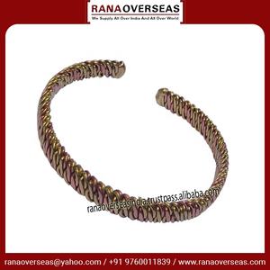 Handmade Vintage Unisex Copper <b>Bracelet</b> Adjustable Open Cuff Bangle with <b>Healing</b> Energy Fashionable Vintage Style - Product Image 5