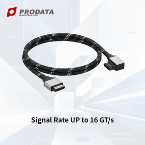 Câble de serveur MCIO 8X vers SlimSAS 8i SFF-8654 à angle droit PCIe Gen4 - Product Image 5