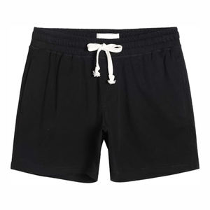 Shorts en maille personnalisés pour hommes – Nouveauté, style décontracté, couleur unie, en coton – Vente chaude - Product Image 1