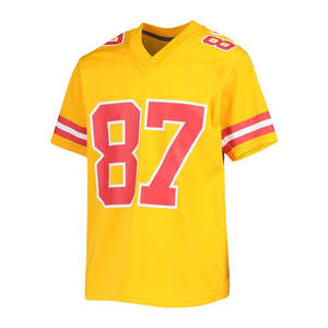 Maillot de rugby imprimé et cousu avec nom et numéro d'équipe, maillot de football américain personnalisé, cadeau pour hommes, femmes, jeunes, enfants, fans de sport - Product Image 2