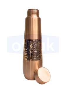 Botella de Agua Portátil OTSAK Premium, Ecológica, Moderna y de Lujo, de Cobre Martillado, para Oficina, Aire Libre y Hogar, 34oz 1000ml - Product Image 4