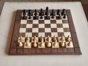 High Quality Walnut Chess Checkers Children's Solid Wood <b>Folding</b> Chess Box Handmade Wooden Chessboard Square Checkerboard - Product Image 3