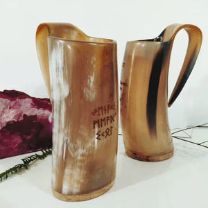 Taza de Cuerno Natural Ecológica Hecha a Mano con Acabado Pulido, Tamaño Personalizado, Marca DYNAMIC HANDICRAFT IMPEX, Tema Animal - Product Image 3