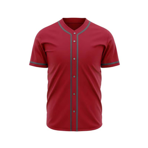 เสื้อเบสบอลแบบใหม่ ระบายอากาศได้ดี ไซส์พลัส สำหรับทีมกีฬา  แบบซับลิเมชั่น สำหรับผู้ชายและผู้หญิง - Product Image 1