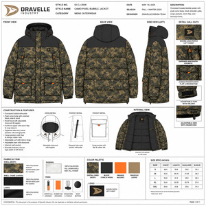 Full Sublimation Custom Printed Graphic Private Label Streetwear Oversized <b>Men</b> Puffer <b>Jacket</b> Bulk - Product Image 6