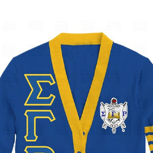 Suéteres Cárdigan Unisex con Logotipos Personalizados de Sigma Gamma Rho, Últimos Modelos 2026, Letras Bordadas, Tejido Antiarrugas - Product Image 2