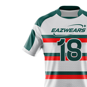 Tenue de rugby personnalisée haute performance avec motif drapeau imprimé, maillot et short respirants et écologiques - Commandes en gros OEM/ODM - Product Image 5