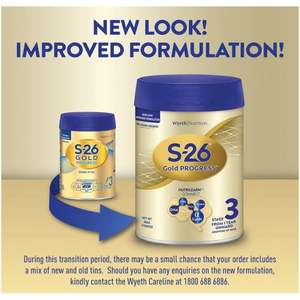 Wyeth S-26 GOLD PROGRESS Stage 3 avec 2'-FL 900g Formulation Singapour - Product Image 5