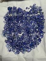 Pierres précieuses en Tanzanite bleue naturelle, certifiées, formes variées (Ovale/Cushion/Marquise), polies pour la fabrication de bijoux