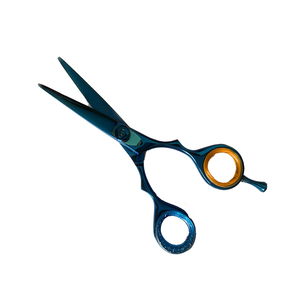 Ciseaux de coiffure professionnels faits à la main, marque privée, en acier inoxydable, manches en céramique, pliables, long manche, haute qualité - Product Image 4