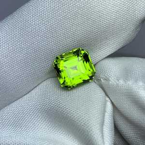 Natural Asscher Cut Peridot Stone Loose Green Gemstone Premium Quality Jewelry Making Precious Stone - Product Image 4