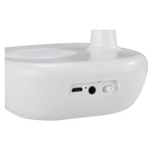 Adjustable Smartphone <b>Stand</b> Dock with Integrated Wireless Audio <b>Speaker</b> for Home Office Desk Entertainment Use - Product Image 3