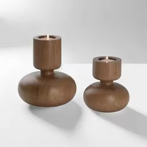 Support de bougie en bois de qualité supérieure, artisanat décoratif pour l'aménagement d'hôtels, de restaurants et de banquets - Product Image 5