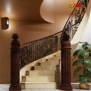 Barandilla Decorativa de Hierro Forjado para Escaleras, con Detalles Hechos a Mano, para Villas, Hoteles, Apartamentos y Casas, para Exteriores - Product Image 6