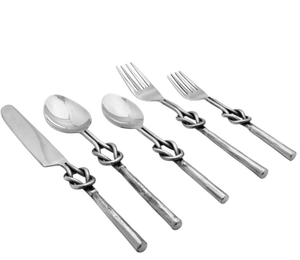 Juego de cubiertos de presentación de mesa moderna, juego de cubiertos con mango de diseño de nudo único para comedor, fiesta de boda, propósito decorativo - Product Image 1