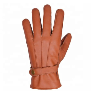 Gants en cuir de mouton Guanine avec doublure en laine, style uni, pour la conduite hivernale, les fêtes, les occasions décontractées et les voyages - Product Image 5