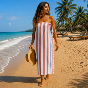 Serviette Hammam Teinte en Fil de Qualité Supérieure 100% Coton, Fouta Turque Personnalisée avec Franges, Vente en Gros en Inde. - Product Image 5