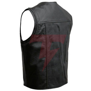 Portable Thick Leather <b>Vest</b> for <b>Men</b>-Winter Casual Breathable Windproof Comfortable Professional Outerwear - Product Image 2