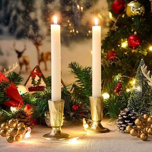 <b>Cast</b> Iron Candlestick Holders Tapered Candle Holders Tall Set Of 2 Wedding, Holiday, Home Decor, Christmas Decoration - Product Image 2