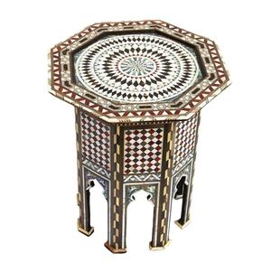 Mesa de centro con incrustaciones de hueso pulido de alta calidad personalizada, diseño Floral moderno hecho a mano, muebles para el hogar y la sala de estar - Product Image 1