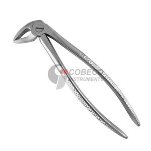 Pinzas manuales mandibulares para molares inferiores, de acero inoxidable, diseño de pico de cuerno de vaca, para extracción de molares inferiores en cirugía dental. - Product Image 4