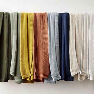 Latest Color 100% Chunky Knitted Luxury Eco-Friendly All-Season <b>Throw</b> Blanket Bulky Large Cable Knitted Soft Cozy Sofa <b>Bed</b> Decor - Product Image 5