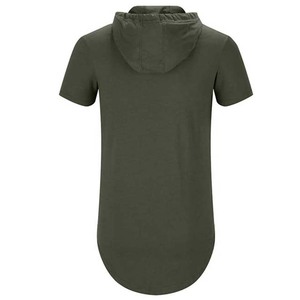 Custom <b>Men's</b> Embroidered Fleece <b>Hoodie</b> Polyester/Cotton Autumn <b>Short</b> <b>Sleeve</b> Pullover Customized Colors OEM ODM Service - Product Image 4