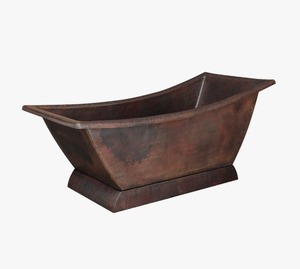 อ่างอาบน้ำทองแดงตีลายหรูหรา อ่างอาบน้ำแบบลอยตัวสุดหรู ราคาดีที่สุด - Product Image 1