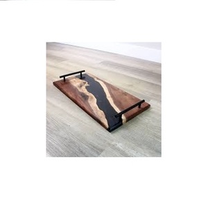 Plateau en résine de bois d'acacia, emballage optimal, bonne qualité, plateau de service et de rangement pour thé en résine de bois, à prix abordable, très demandé - Product Image 3