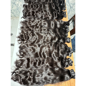 Hot Selling 2025 Raw Natural Wave Indian Human <b>Cheap</b> Remy Cuticles Aligned Single Donor Hair <b>Extensions</b> Direct from Factory - Product Image 3