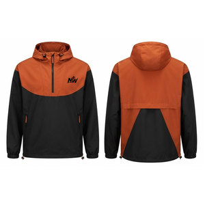 <strong>Half</strong> Zip Windbreaker <strong>Jackets</strong> Quick Dry Outdoor Running Training Shell Lightweight Long Sleeve Custom Clothing - Product Image 1