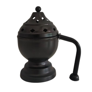 Quemador de incienso artesanal de latón, incensario aromático para el hogar, fragancia, meditación, uso con Bakhoor, soporte para incienso para todas las estaciones, en oferta. - Product Image 2