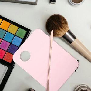 <b>Makeup</b> Mixing Palette Mix Plate Color Painting Tray Handheld Stainless Steel Cosmetic Foundation Mixing <b>Tool</b> Beauty Palette - Product Image 4