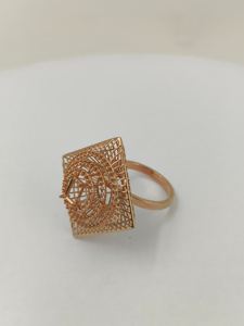 Nouveau design de luxe anneaux de bijoux de montage turcs en or massif pour femmes bague en or avec diamant véritable - Product Image 3