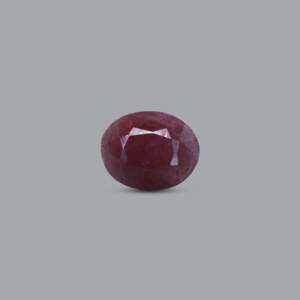 Natural Oval Red Ruby 10.7 Carat Loose Gemstone Third Party Certified with Color Play for Fine Jewelry - Product Image 1