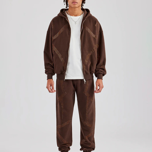 New Style Premium Quality Quick Dry Men Rhinestone <b>Tracksuit</b> sustainable top manufacturing Anti Wrinkle Men Rhinestone <b>Tracksuit</b> - Product Image 4