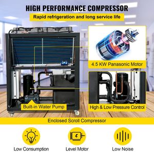 Refrigeratore d'Acqua Industriale da 6 Tonnellate Raffreddato ad Aria con Controllo Microcomputerizzato, Condensatore a Pinne, Attrezzatura di Raffreddamento ad Alta Capacità da 6 HP - Product Image 3