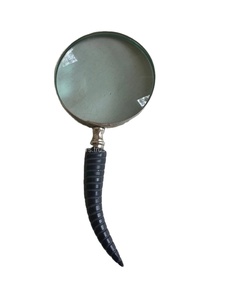 Loupe à main de luxe, nouveau design, OEM pris en charge, personnalisable, poignée en corne de buffle, verre 5 pouces, écologique, haute visibilité - Product Image 4