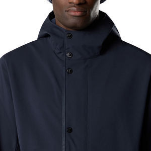 Veste d'hiver épaisse à capuche en softshell polyester avec membrane respirante, imperméable, vêtements d'extérieur urbains personnalisés de haute performance - Product Image 3