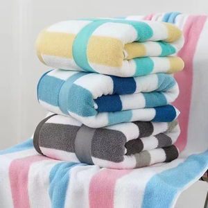 Toalla de Algodón Suave a Rayas, Hecha con Tela Resistente, Ofrece un Tacto Cómodo, Alta Absorbencia y un Diseño Moderno a Rayas - Product Image 5