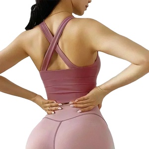 Sujetador deportivo Cloud Hide para mujer, ropa interior transpirable con cremallera frontal para Yoga, Top corto, Fitness, gimnasio, deportes, chaleco Atlético sólido - Product Image 4