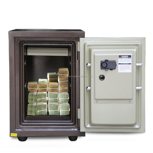 Coffre-fort à clé WELKO S530 avec serrure numérique électronique, acier inoxydable noir, antivol et ignifuge - Product Image 2